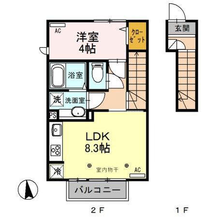 グランsakura（高崎市江木町）の物件間取画像